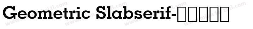 Geometric Slabserif字体转换